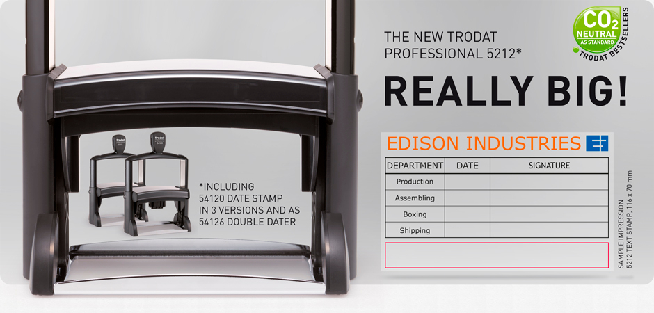 T5212 Heavy Duty Self Inking  –  116mm x 70mm  Biggest in the World